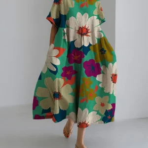 LILY - VESTIDO CON FLORES DE COLORES