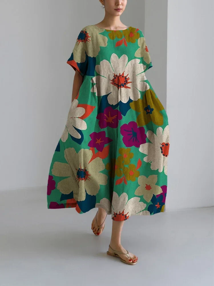 LILY - VESTIDO CON FLORES DE COLORES - Imagen 2