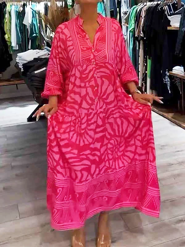 Mira | Vestido estampado con cuello en V (Casi agotado) - Imagen 5