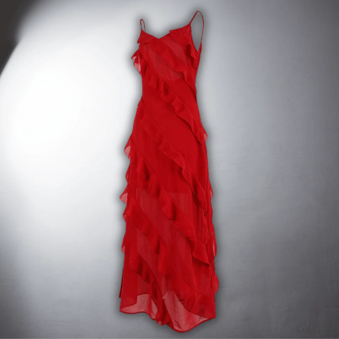 Pasqualina | Elegante vestido de noche en tejido de primera calidad - Imagen 6