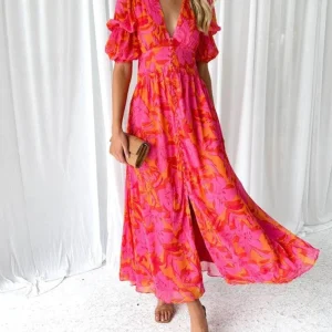 ROIX | Vestido Maxi Brillo Solar para Mujer