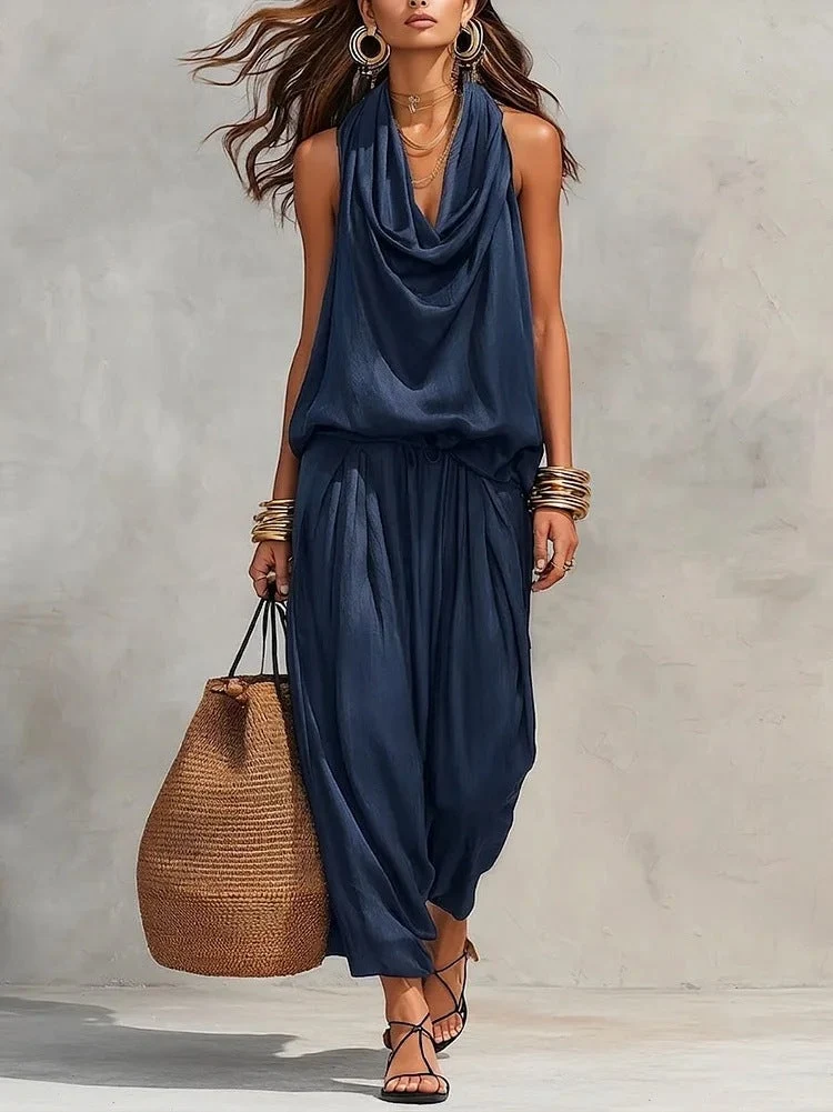 Simona | Conjunto de dos piezas que consiste en una blusa y pantalones para Mujer - Imagen 3