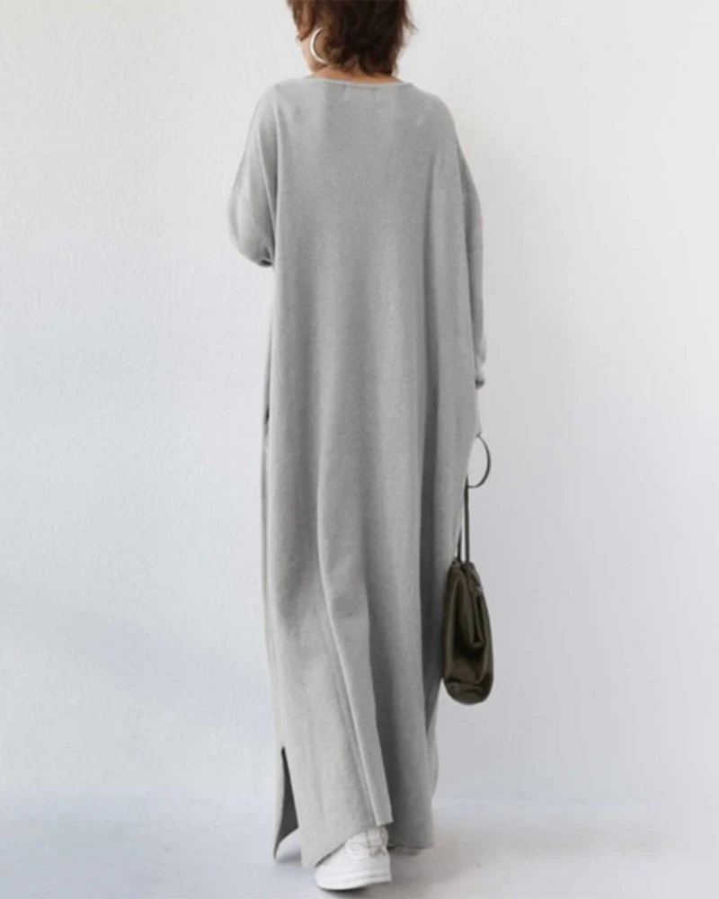 Sofia | Elegante vestido largo de invierno para mujer con mangas largas - Imagen 4