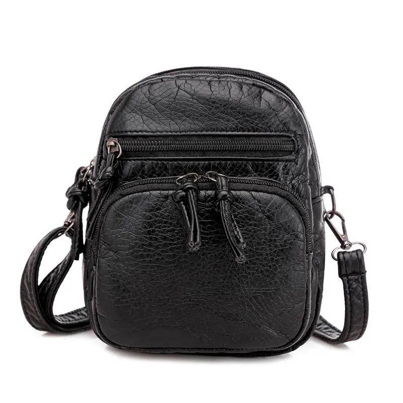 Elena - Bolso de hombro casual de cuero suave - Imagen 4
