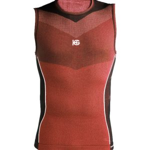ORIGINAL Camiseta técnica masculina sin mangas roja