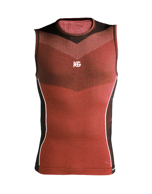 ORIGINAL Camiseta técnica masculina sin mangas roja