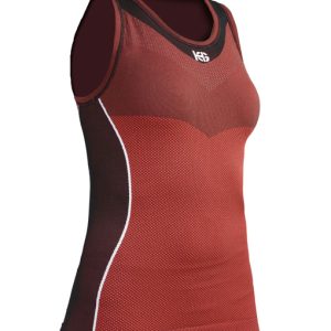 ORIGINAL Camiseta técnica femenina sin mangas roja