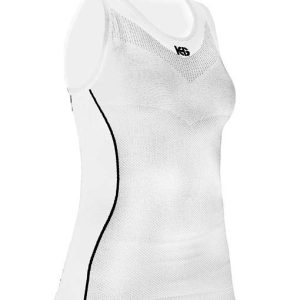 ORIGINAL Camiseta técnica femenina sin mangas blanca