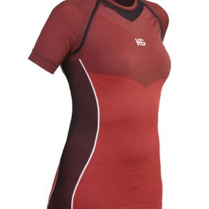 ORIGINAL Camiseta técnica femenina de manga corta rojo