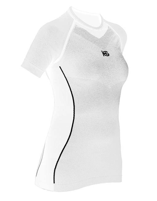 ORIGINAL Camiseta técnica femenina de manga corta blanco