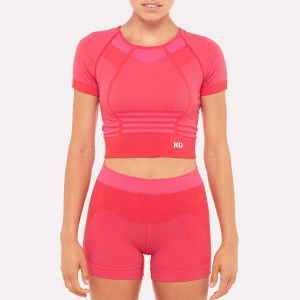 ATENA Crop top rojo/fucsia