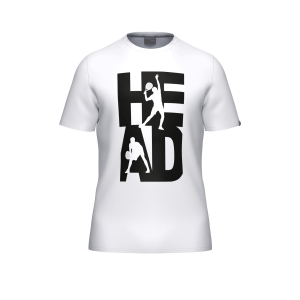 Camiseta Head Vision Blanco/Negro 2026