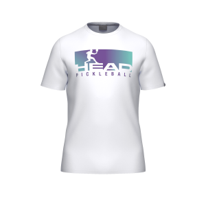 Camiseta Head Vision Blanco/Morado 2026
