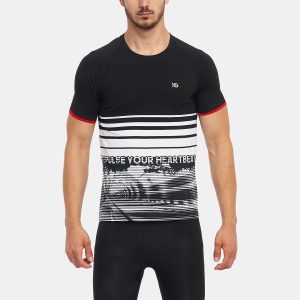 FRAME Camiseta de manga corta sublimada negra