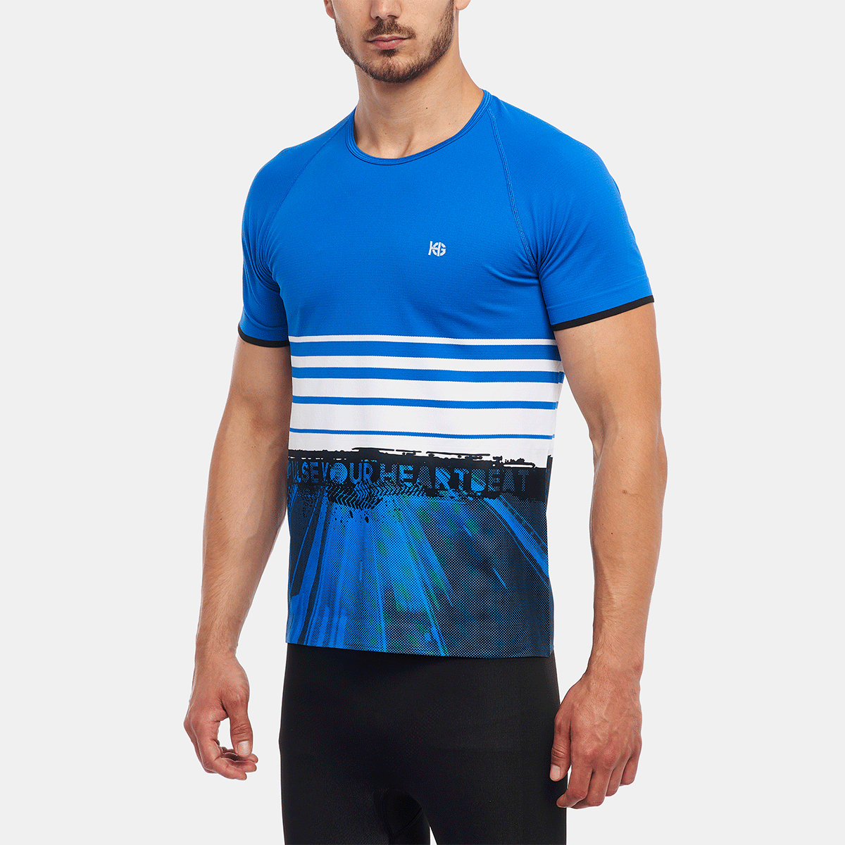 FRAME Camiseta de manga corta sublimada azul - Imagen 3