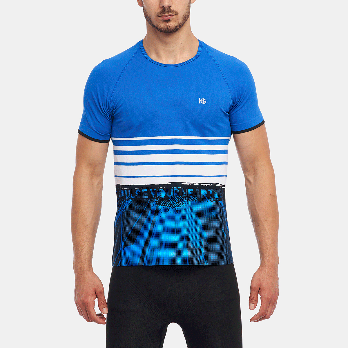 FRAME Camiseta de manga corta sublimada azul - Imagen 2