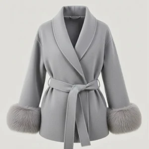 Arctic Grace | Elegante abrigo de lana