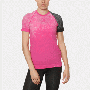 RACE Camiseta de manga corta fucsia