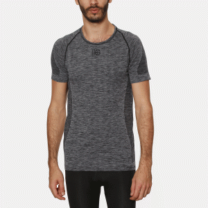 FLOW Camiseta de manga corta jaspe gris