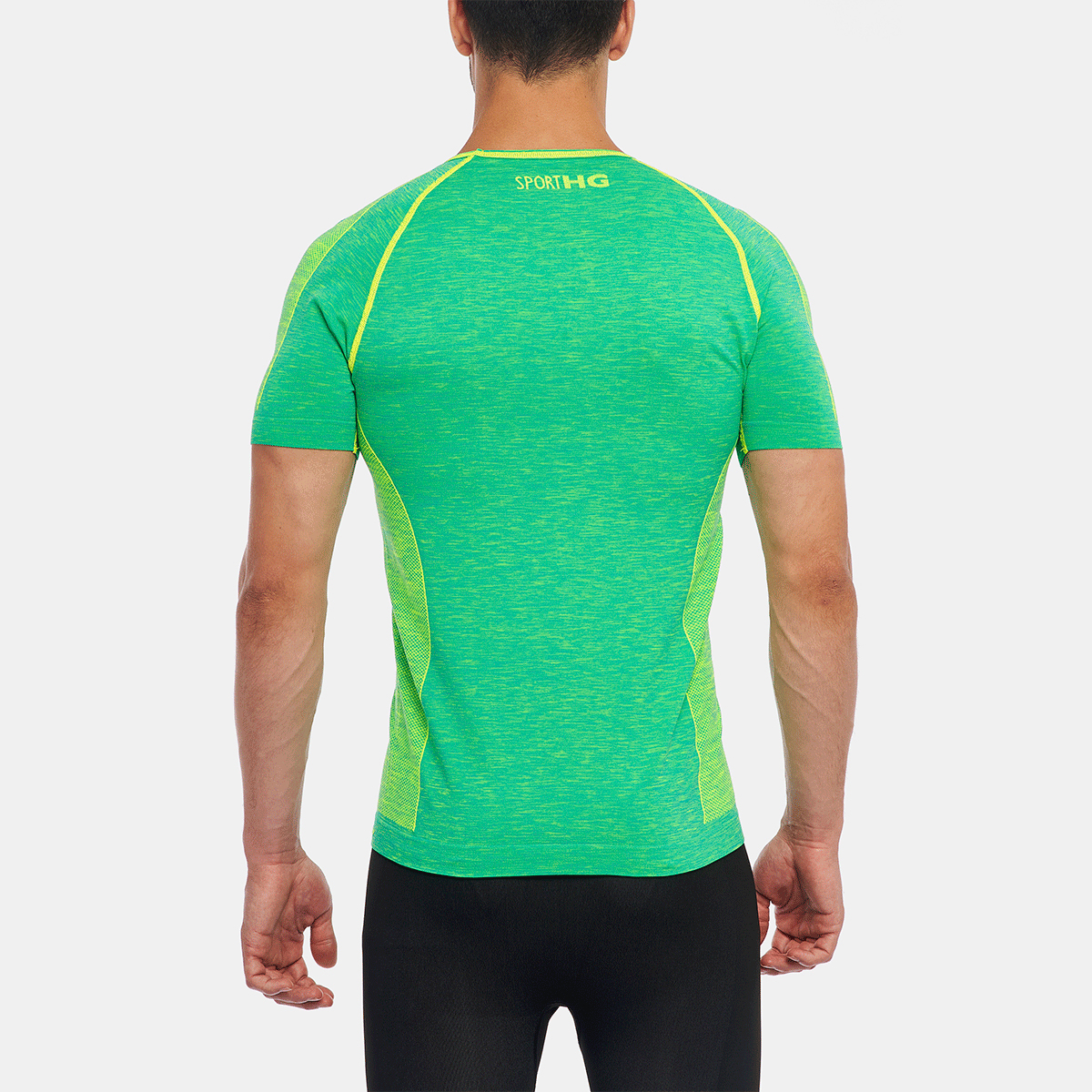 FLOW Camiseta de manga corta jaspe lima - Imagen 3