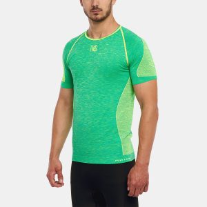 FLOW Camiseta de manga corta jaspe lima