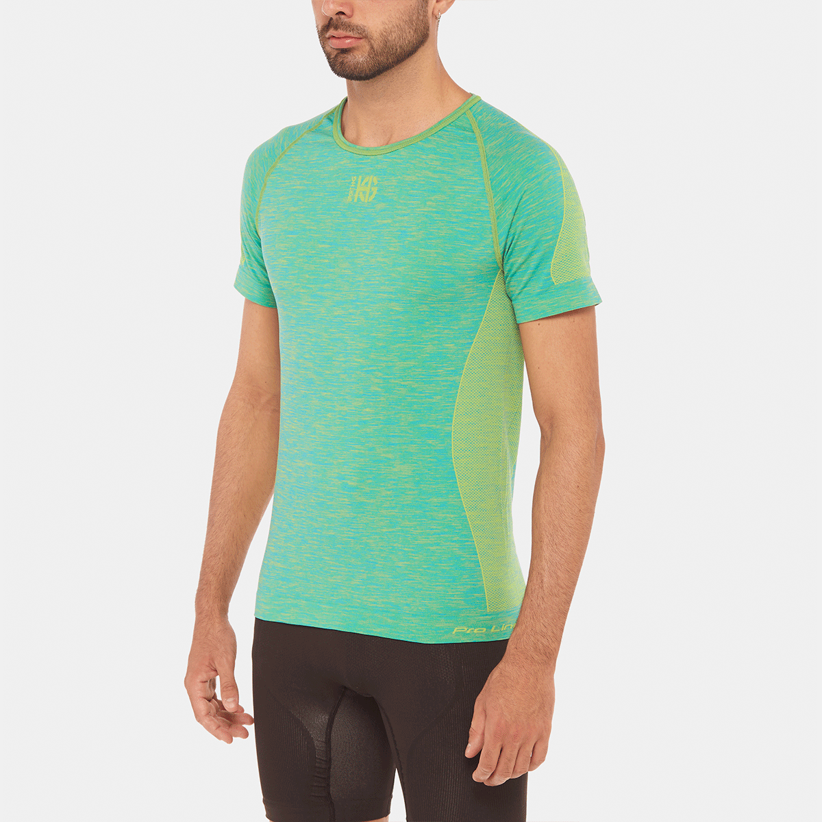 FLOW Camiseta de manga corta jaspe lima