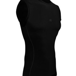 TWINK Camiseta masculina sin mangas negra
