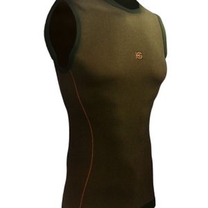 TWINK Camiseta masculina sin mangas naranja