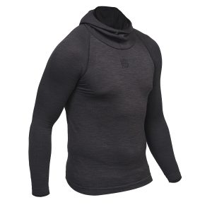 FLOW Camiseta técnica con capucha negro