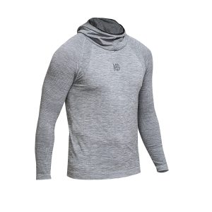 FLOW Camiseta técnica con capucha gris