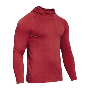 FLOW Camiseta técnica con capucha rojo