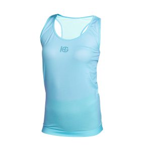 TWINK Camiseta femenina sin mangas sublimada turquesa