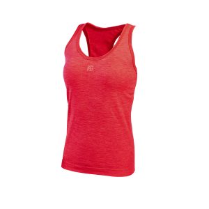 FLOW Camiseta femenina sin mangas jaspe rojo