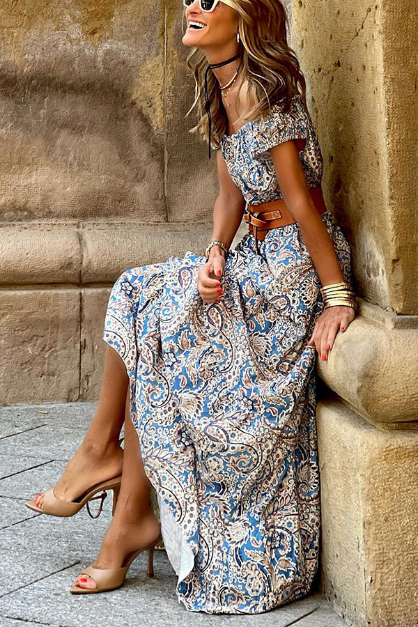 Olivia™ Vestido de moda sin hombros con cinturón fino y accesorios - Imagen 4