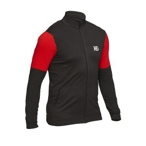 SINGLE Chaqueta masculina técnica negra y rojo