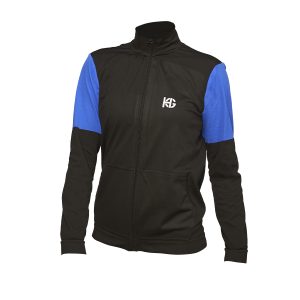 SINGLE Chaqueta femenina técnica negra y azul