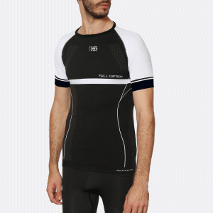 ADESSO Camiseta de manga corta con fibra de carbono negra