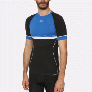 ADESSO Camiseta de manga corta con fibra de carbono azul