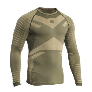 GRIMSEY Camiseta masculina de manga larga con fibra de carbono arena