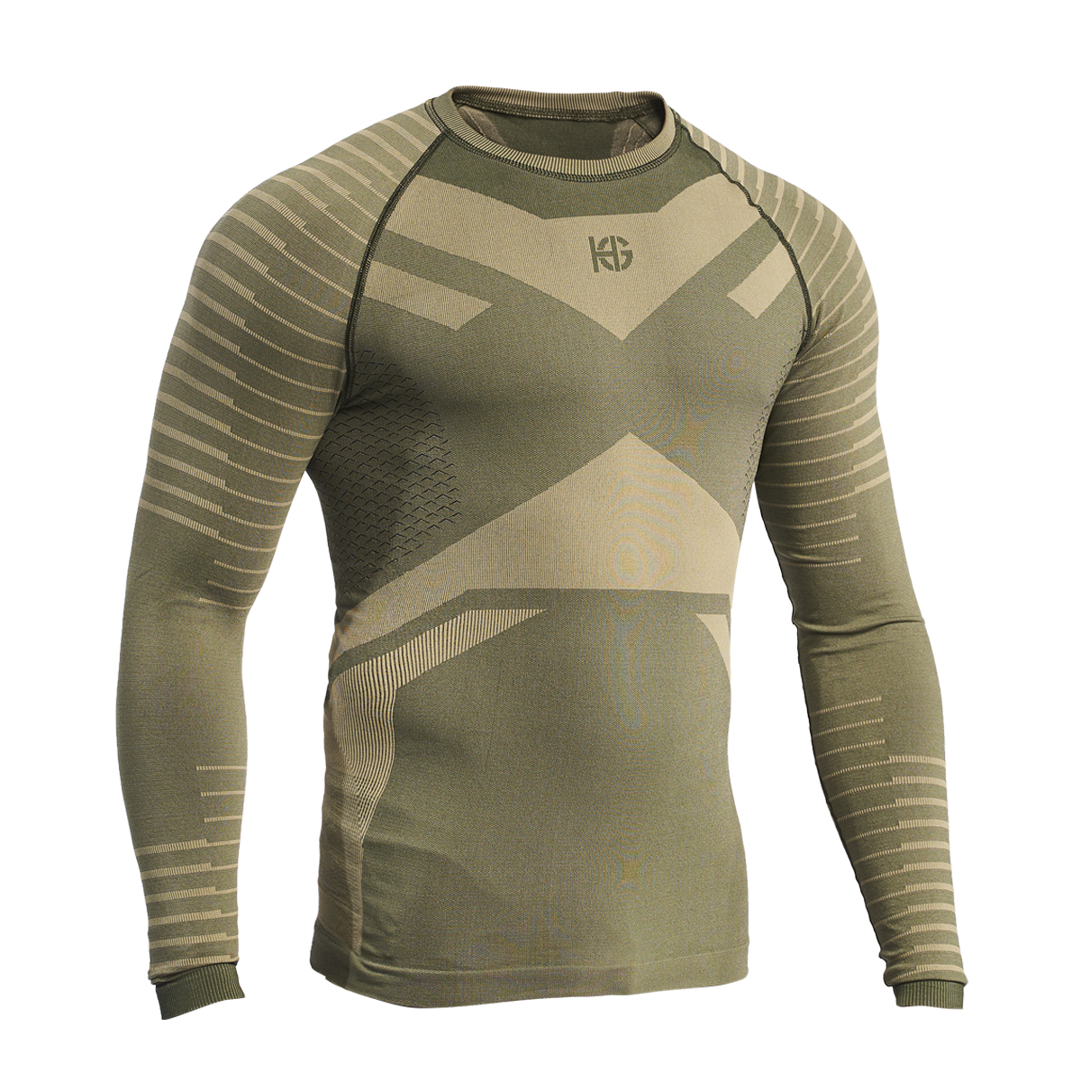 GRIMSEY Camiseta masculina de manga larga con fibra de carbono arena