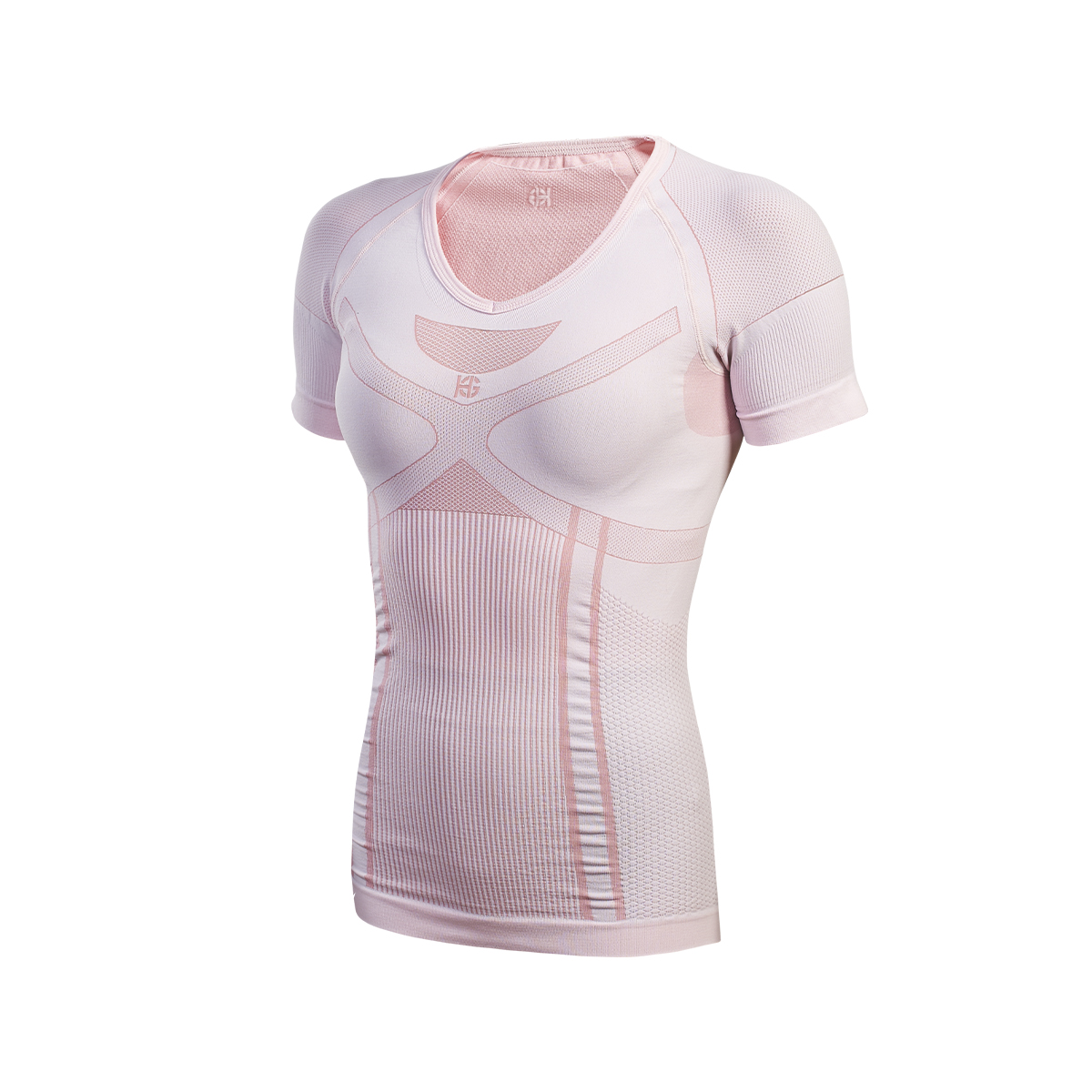 RIDGE Camiseta femenina de manga corta con fibra de carbono rosa - Imagen 2