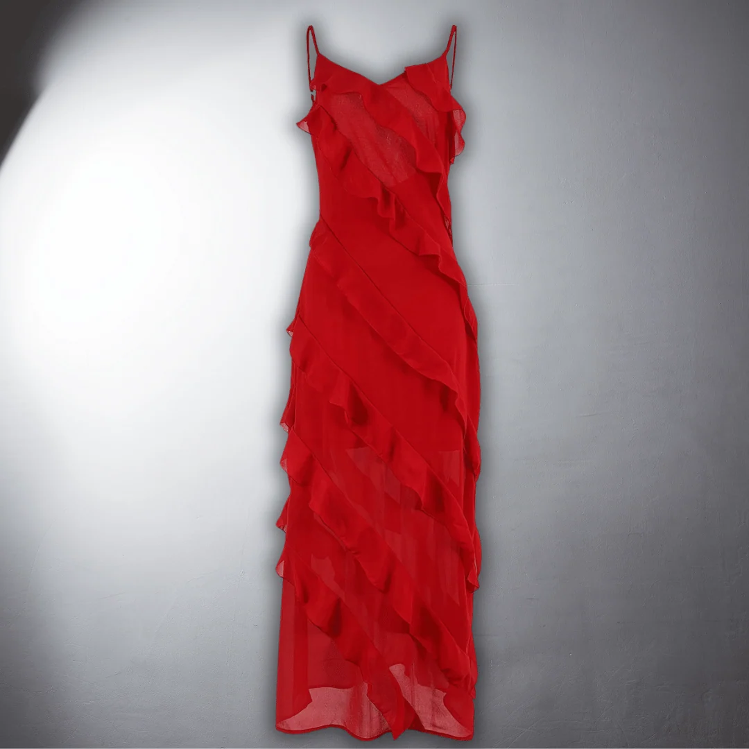 Pasqualina | Elegante vestido de noche en tejido de primera calidad - Imagen 5
