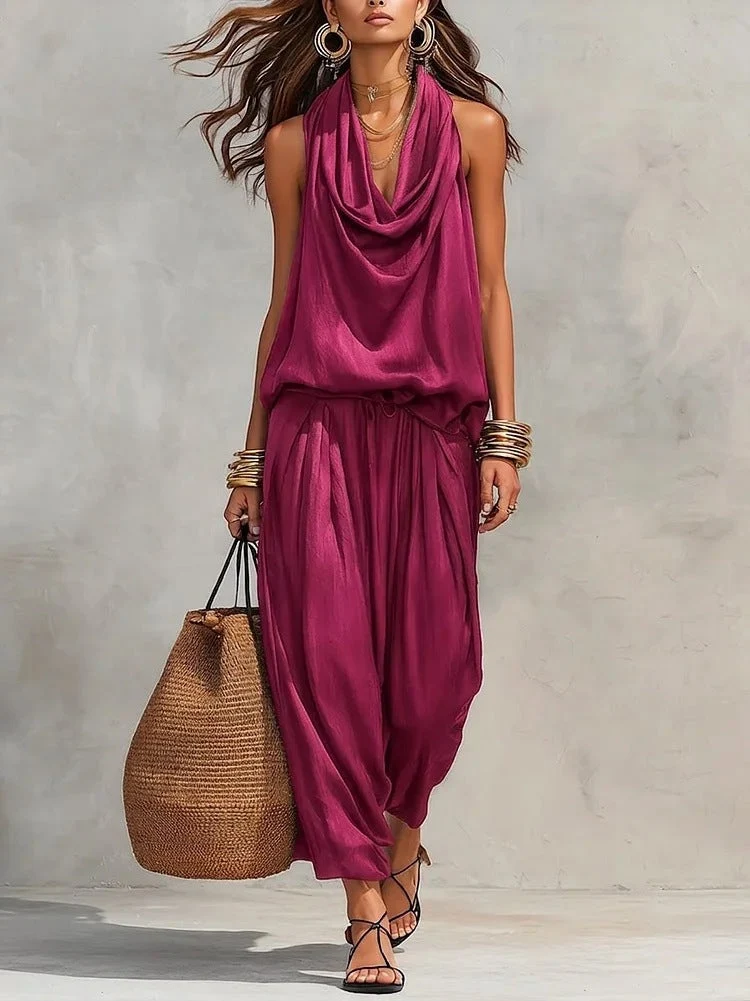 Simona | Conjunto de dos piezas que consiste en una blusa y pantalones para Mujer - Imagen 5
