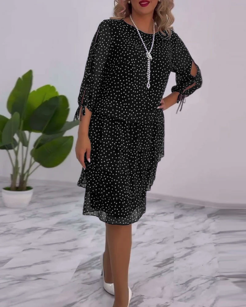 Auterelle | Vestido elegante con lunares - Imagen 3