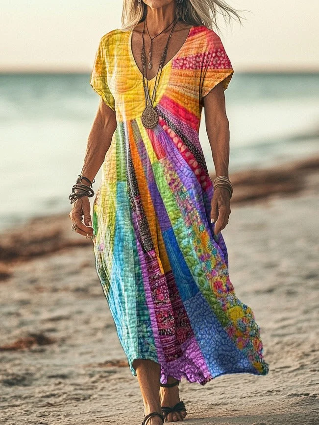 Mana - Vestido de Mujer con Diseño Sol Bohemio - Imagen 3