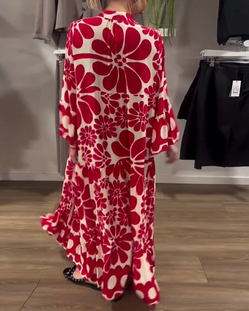 Cora™ | Elegante vestido largo estampado - Imagen 5