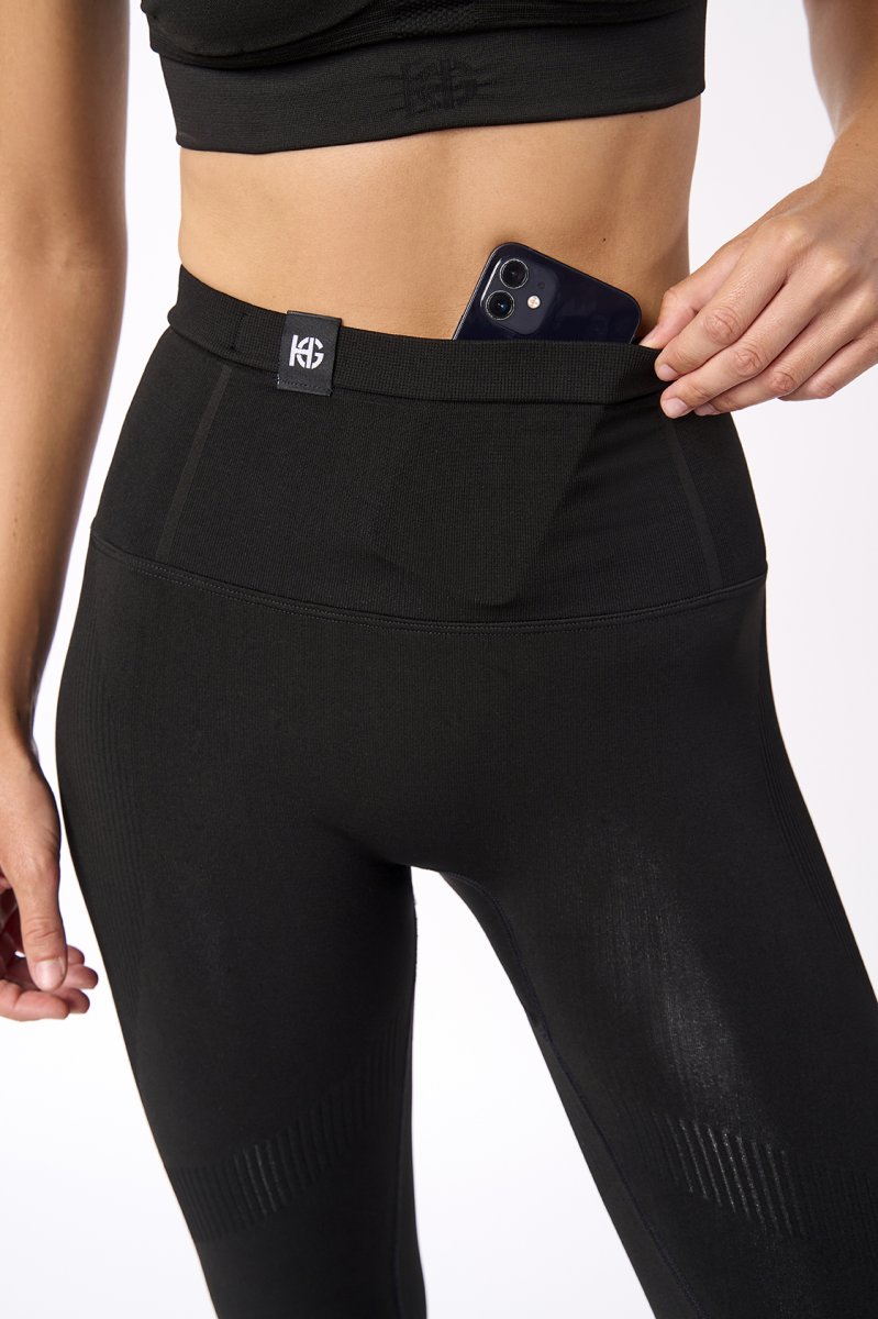 GIDRAN+ · Malla larga técnica con cinturón integrado para invierno | Negro - Imagen 5