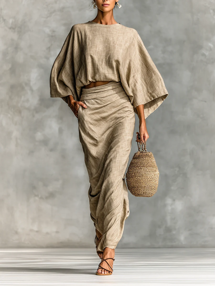 Norfa - Conjunto de Algodón y Lino para Mujer - Imagen 2