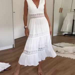 HOPE™ - VESTIDO DE ENCAJE BLANCO