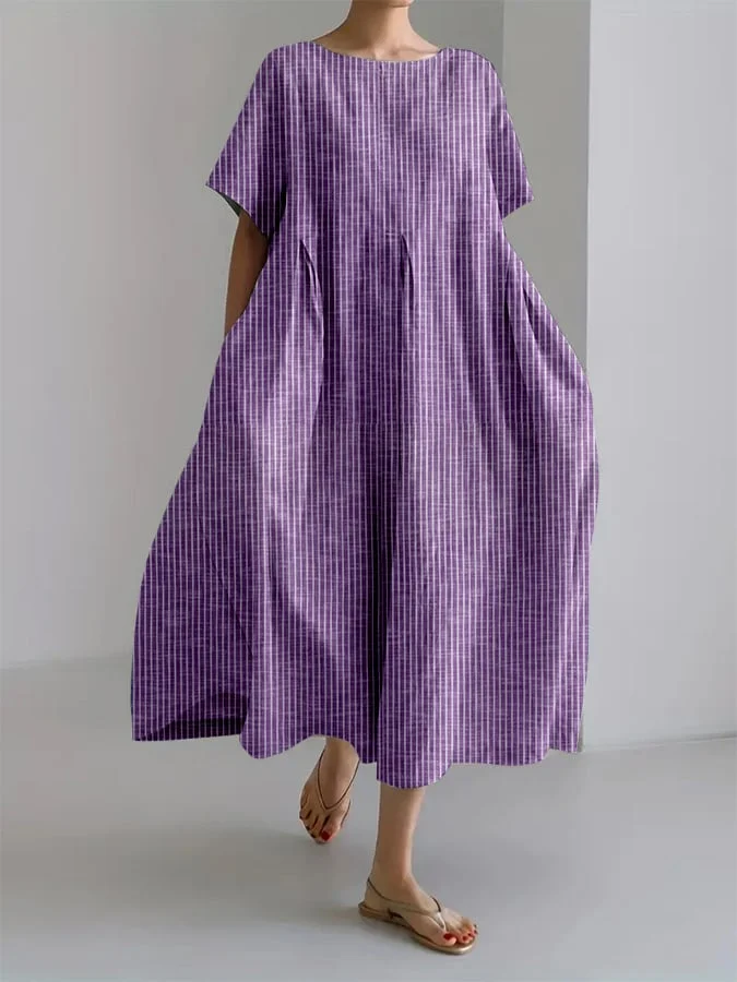 ELEANOR - VESTIDO OVERSIZE DE RAYAS RETRO - Imagen 6